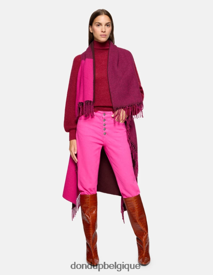 femmes vêtements DONDUP orchidée koons - jean ample en denim bull stretch 8826D032