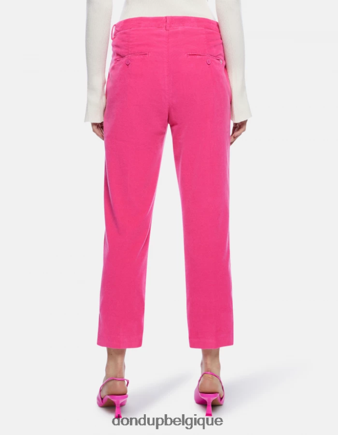 femmes vêtements DONDUP orchidée pantalon ample en velours nima 8826D0136