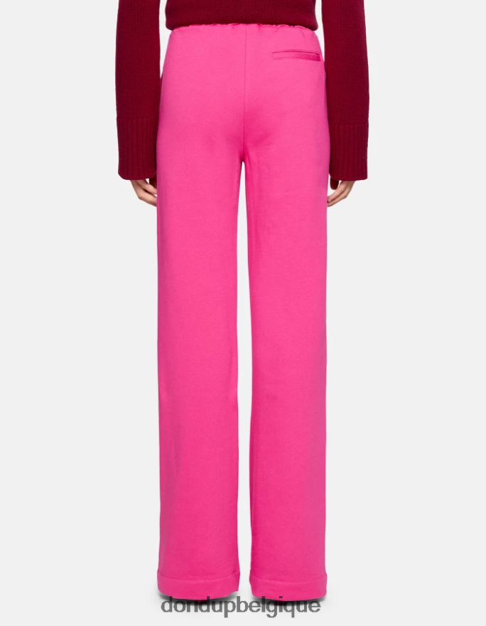 femmes vêtements DONDUP orchidée pantalon large en polaire 8826D0187