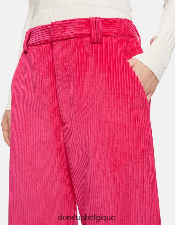 femmes vêtements DONDUP orchidée pantalon large en velours joan 8826D0131