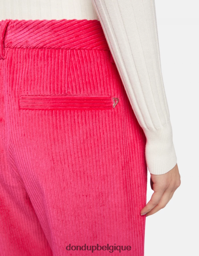 femmes vêtements DONDUP orchidée pantalon large en velours joan 8826D0131