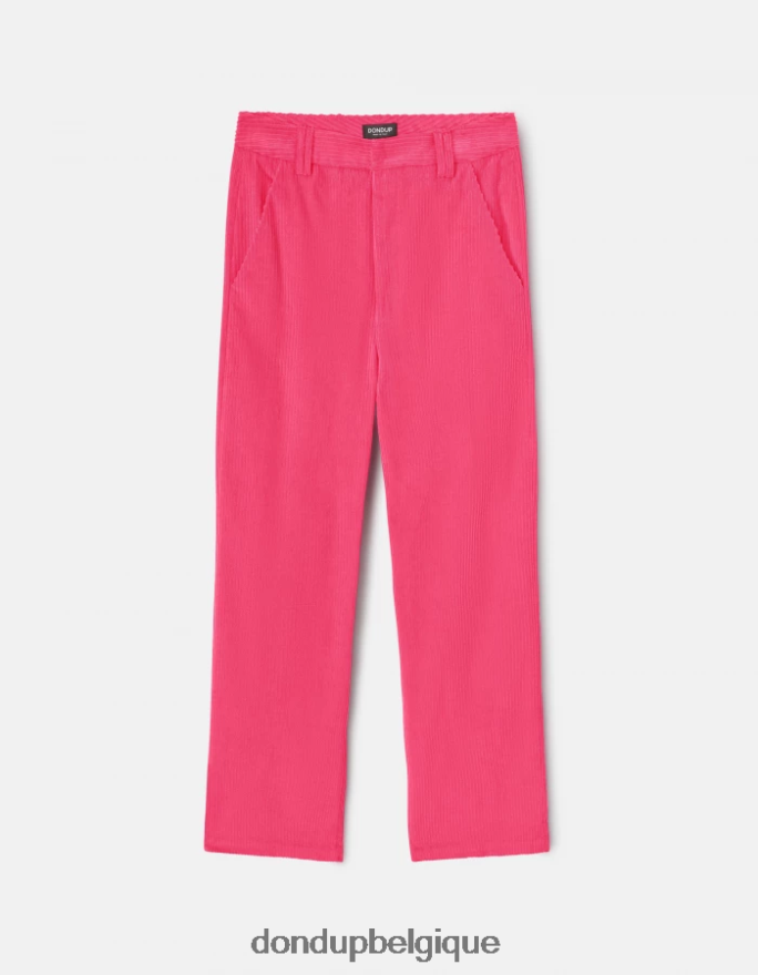 femmes vêtements DONDUP orchidée pantalon large en velours joan 8826D0131