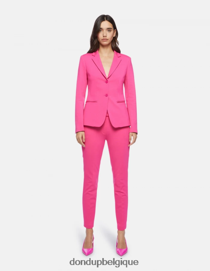 femmes vêtements DONDUP orchidée pantalon slim en jersey parfait 8826D0126