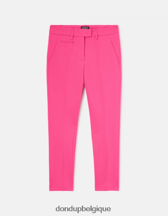 femmes vêtements DONDUP orchidée pantalon slim en jersey parfait 8826D0126