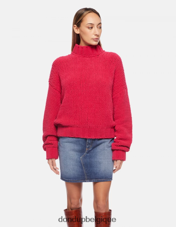femmes vêtements DONDUP orchidée pull à col rond en chenille 8826D0325