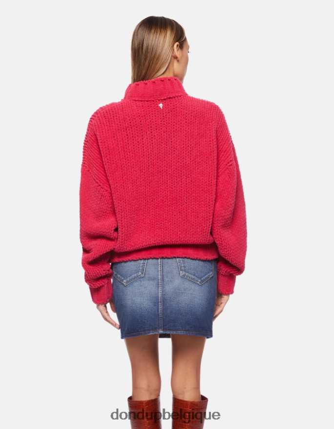 femmes vêtements DONDUP orchidée pull à col rond en chenille 8826D0325