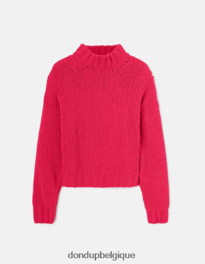 femmes vêtements DONDUP orchidée pull à col rond en chenille 8826D0325