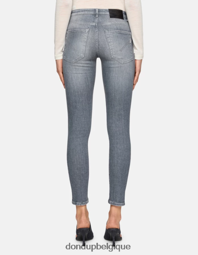 femmes vêtements DONDUP topo Jean super skinny iris en denim stretch 8826D010