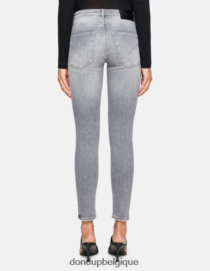 femmes vêtements DONDUP topo Jean super skinny iris en denim stretch 8826D018
