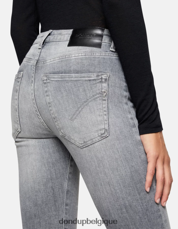 femmes vêtements DONDUP topo Jean super skinny iris en denim stretch 8826D018