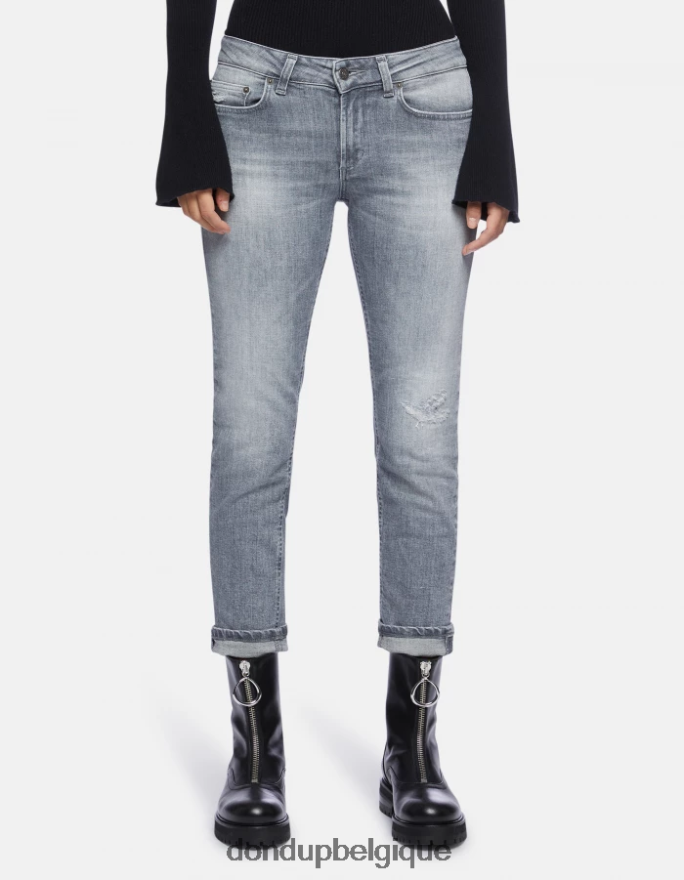 femmes vêtements DONDUP topo jean monroe skinny en denim stretch 8826D0103