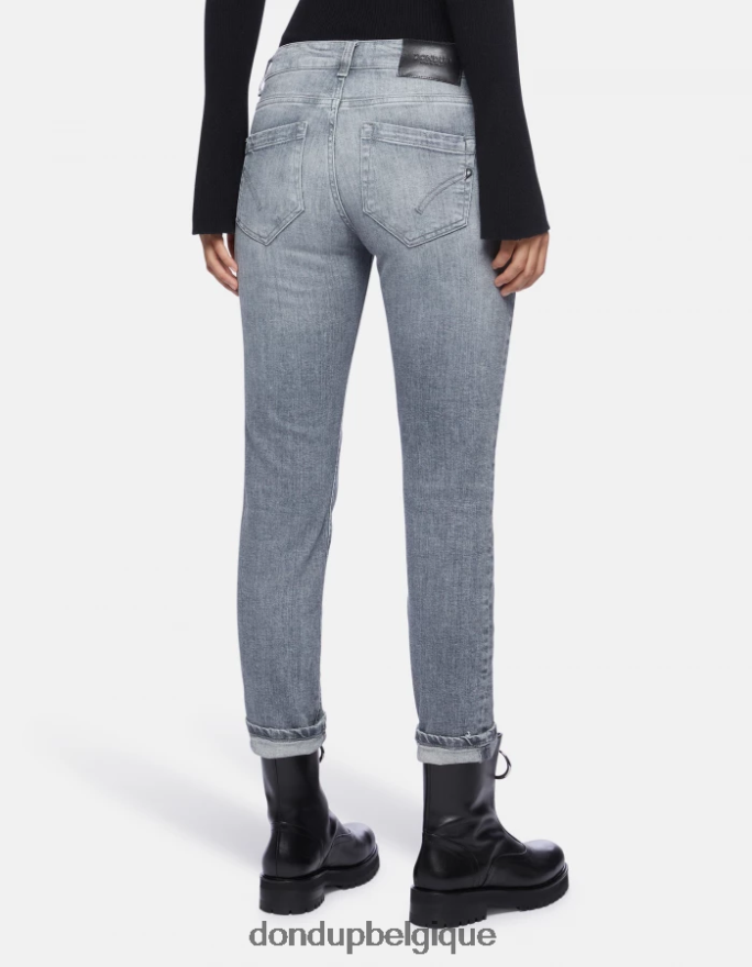 femmes vêtements DONDUP topo jean monroe skinny en denim stretch 8826D0103