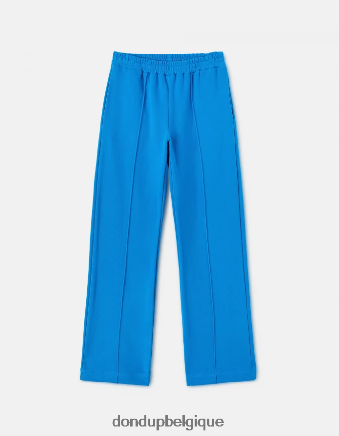 femmes vêtements DONDUP turquoise pantalon large en polaire 8826D0171