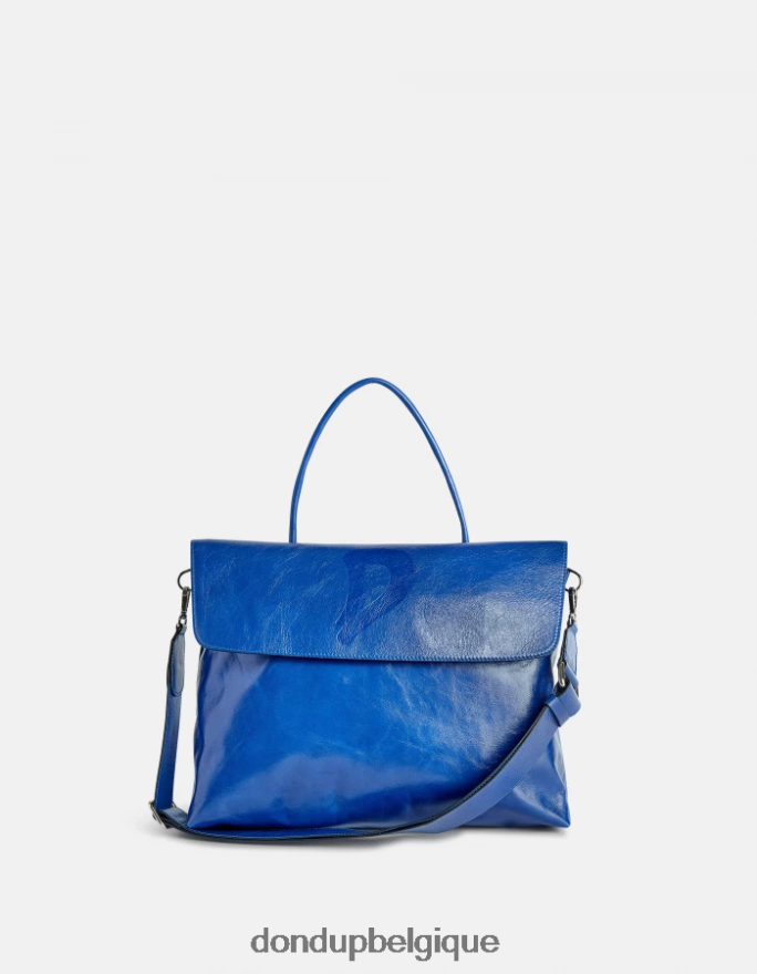 femmes accessoires DONDUP turquoise sac en cuir brillant 8826D0487