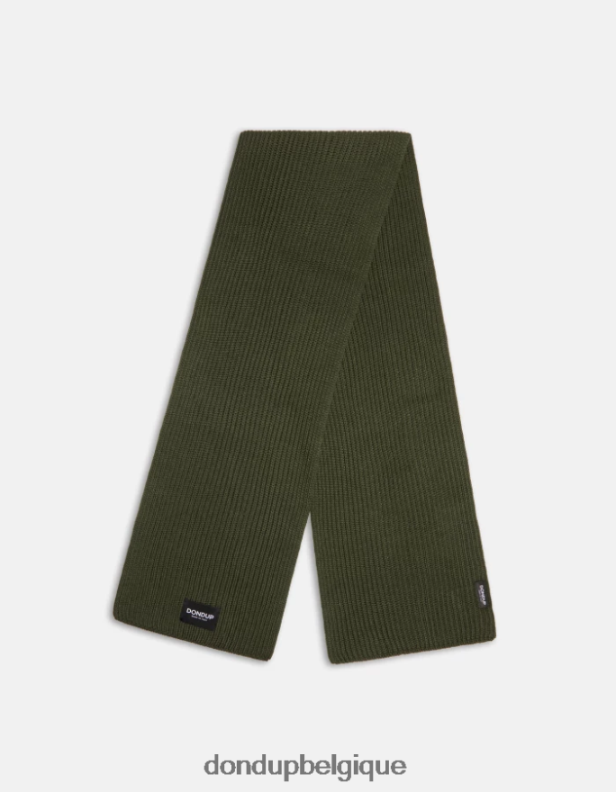 Hommes accessoires DONDUP vert écharpe en laine 8826D0951