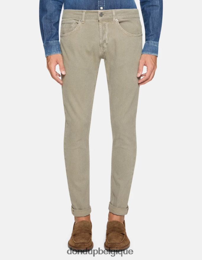 Hommes vêtements DONDUP cortège pantalon skinny en coton george 8826D0649